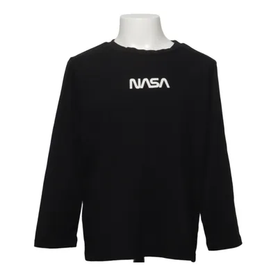 T-shirt à manches longues (Noir) de Nasa Coton, Élasthane, Polyester
