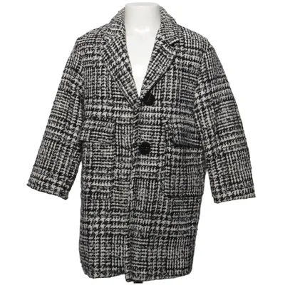 Coat (Black, White) from Zara Kids Acetate, Polyester