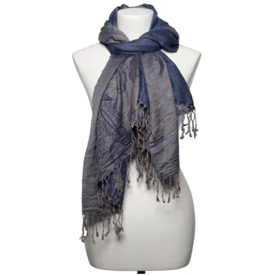 Scarf (Blue) from Pashmina Cashmere, Silk