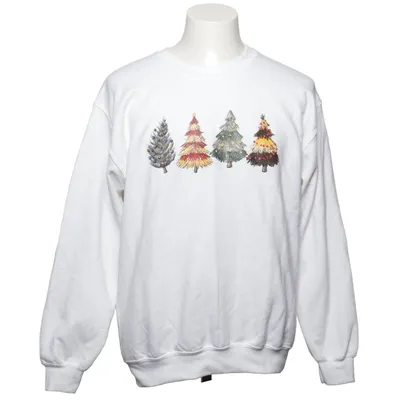 Sweatshirt (Weiß, Mehrfarbig) von Gildan Baumwolle, Polyester