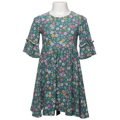 Klänning (Grön, Flerfärgad) från Stop + Go Elastan, Polyester