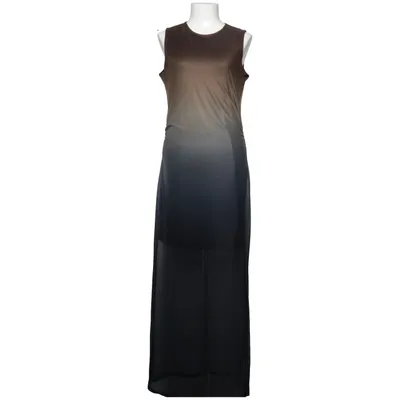 Robe longue (Noir, Marron) de Laura Torelli Élasthane, Polyester