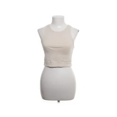 Crop top (Beige) van Zara Katoen, Elastaan