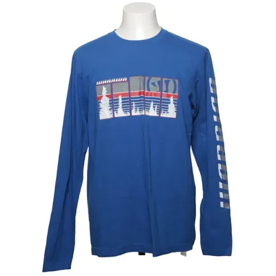 T-shirt à manches longues (Bleu, Multicolore) de Warrior Coton, Polyester