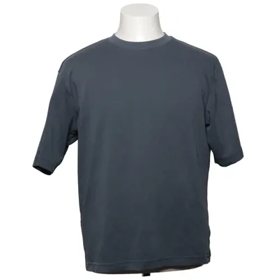 T-shirt (Blauw) van Uniqlo U Katoen, Gerecycled polyester
