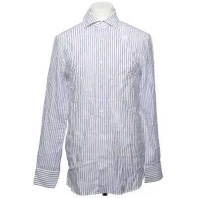 Shirt (Wit, Blauw) van Banana Republic Katoen, Linnen
