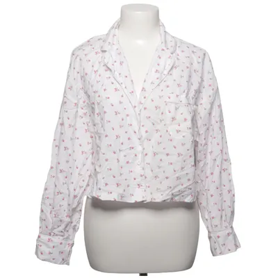 Pyjamahemd (Weiß, Pink) von Lounge Baumwolle
