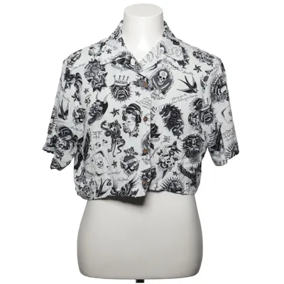 Short sleeve shirt (White, Black) from Ed Hardy Viscose