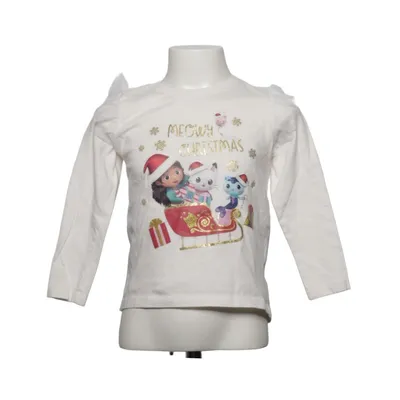 T-shirt à manches longues (Blanc) de Dreamworks Coton, Polyester