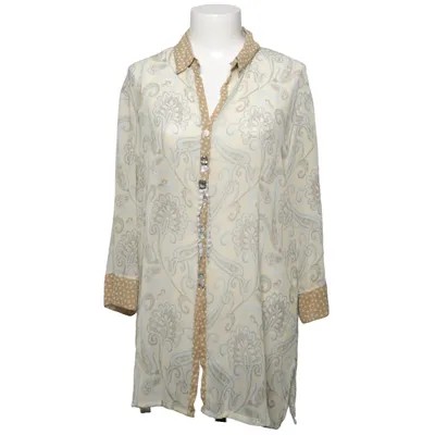 Blouse (Beige, Bleu, Marron) de Piro