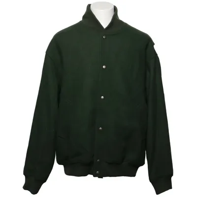Bomber jacket (Green) from Octobre Éditions Cotton, Polyamide, Wool