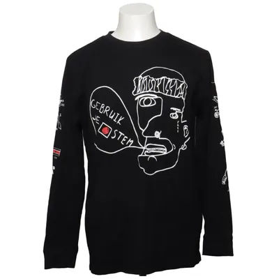 Lange mouwen shirt (Zwart) van Urban Classics Katoen