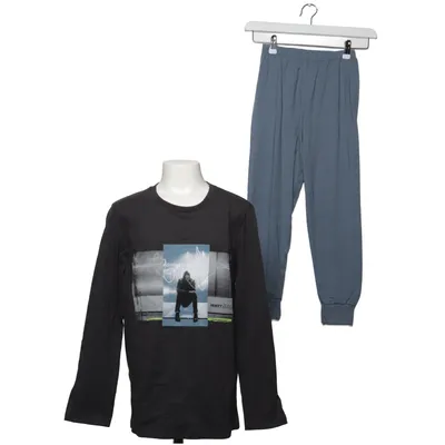 Pyjamas (Grå, Blå) från Sanetta Bomull
