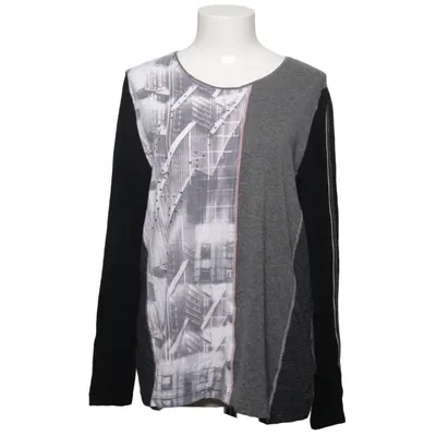 T-shirt à manches longues (Noir, Gris, Multicolore) de Chalou Coton, Élasthane, Polyester, Viscose