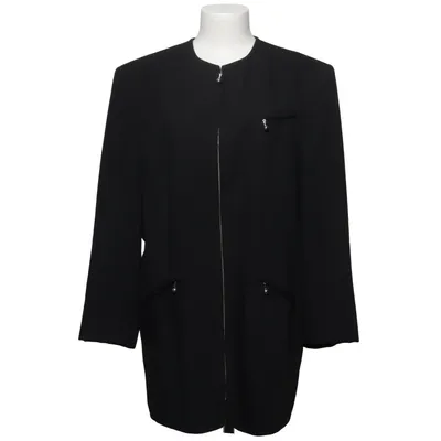 Coat (Black) from Heidemann Acetate, Polyester, Wool