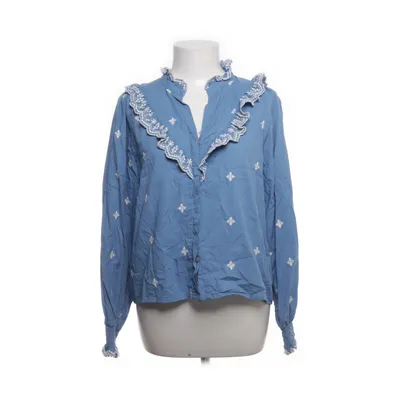 Blouse (Blauw, Wit) van Neo Noir Katoen