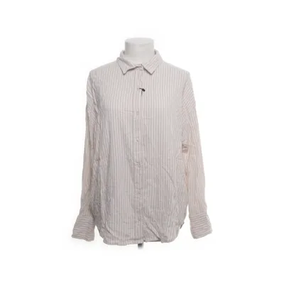 Chemise (Beige, Blanc) de Kiabi Polyester, Viscose