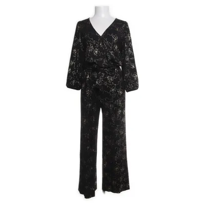 Jumpsuit (Zwart, Goud) van Juffrouw Jansen Viscose, Elastaan