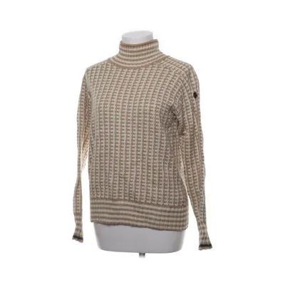Pull-over (Beige, Blanc) de Pelle P Coton, Laine de mouton, Polyamide