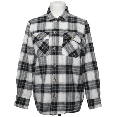 Flannel skjorte (Sort, Hvid, Grå) fra 17&co. Bomuld