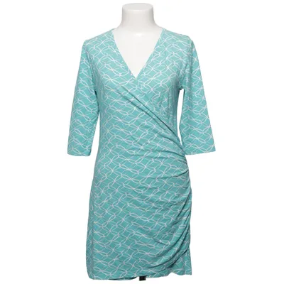 Wrap dress (Blue, White) from Hemp Age Elastane, Hemp, Organic cotton