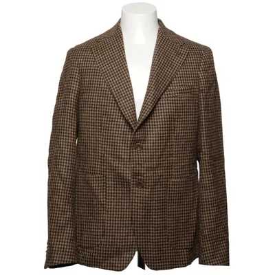 Blazer (Bruin, Beige) van Octobre Éditions Acetaat, Katoen, Viscose, Wol