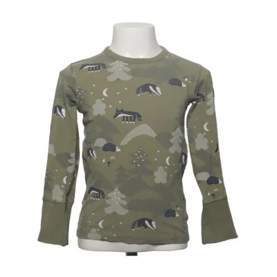 Long sleeve T-shirt (Green, Multicolored) from Polarn O. Pyret Elastane, Organic cotton