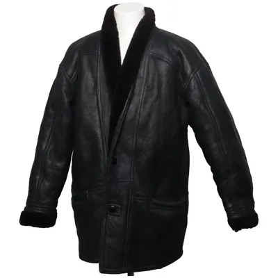Shearlingjacka (Svart) från Shearling Skinn