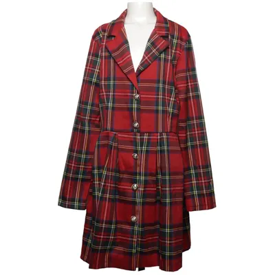 Blousejurk (Rood, Meerkleurig) van Lily Rose Elastaan, Polyester
