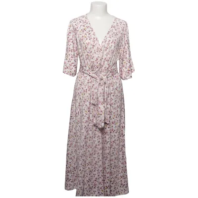 Omlottklänning (Vit, Rosa, Brun) från Ellos Elastan, Polyester