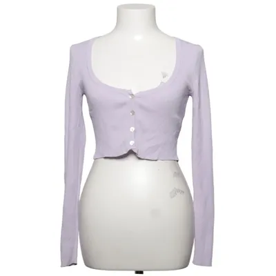 Cardigan (Purple) from Bershka Polyamide, Viscose
