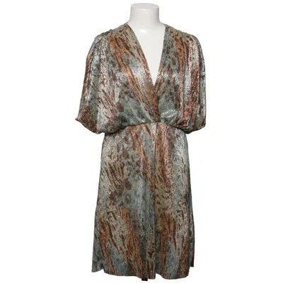Dress (Blue, Brown, Multicolored) from Trois Ka Elastane, Polyester
