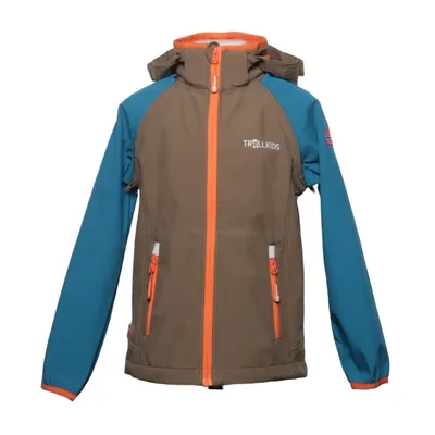 Softshell jacket (Blue, Brown, Orange) from Trollkids Polyester