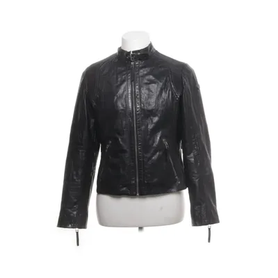 Leren jack (Zwart) van Gipsy Katoen, Leer, Polyester