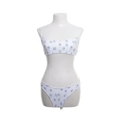 Bikini (White, Blue) from Nom Elastane
