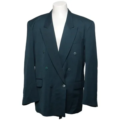 Blazer (Blue) from Carlo Manzoni Polyester, Viscose, Wool