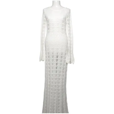 Maxikleid (Weiß) von Lezu Baumwolle