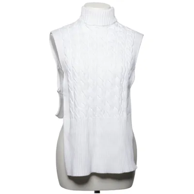 Pull sans manches (Blanc) de Sportmax by MaxMara Coton, Polyamide