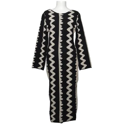Maxi jurk (Zwart, Beige) Polyester