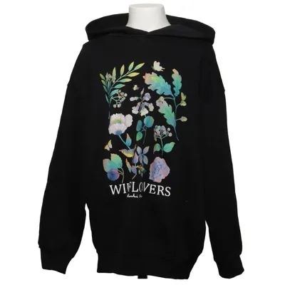 Capuchon sweater (Zwart, Meerkleurig) van Whooli Chen x H&M Katoen, Polyester, Elastaan