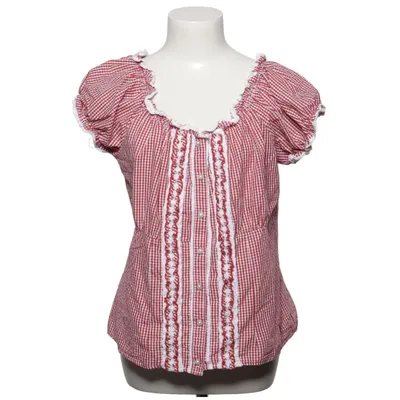 Dirndlbluse (Rot, Weiß) von Brandl Tracht Baumwolle, Polyester