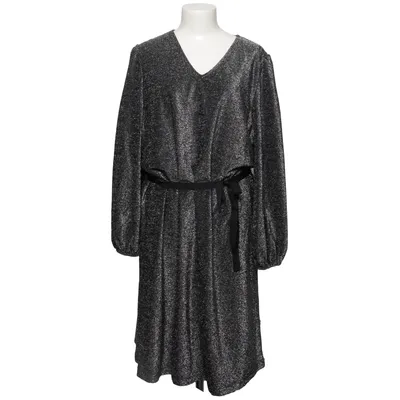 Jurk (Zilver, Zwart) van MyWear Woman Elastaan, Metallvezel, Polyester