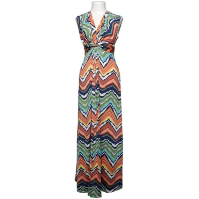 Robe longue (Multicolore) de Maille Demoiselle Élasthane, Polyester