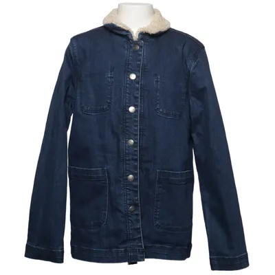 Fodrad jeansjacka (Blå, Beige) från Cyrillus Bomull, Elastan, Polyester