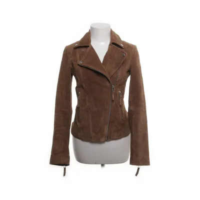 Läderjacka (Brun) från Esmara by Heidi Klum Polyester, Skinn