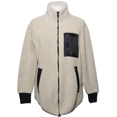 Fleecejacka (Beige, Svart) från The Black Label Collection Lager 157 Polyester