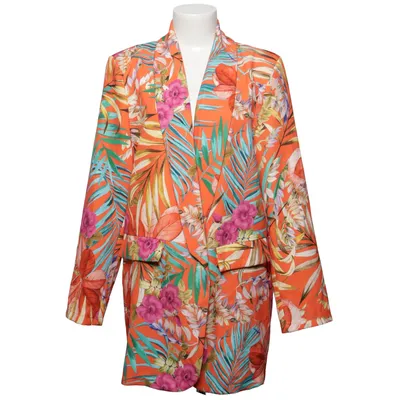 Blazer (Orange, Multicolored) from Cat & Co Elastane, Polyester