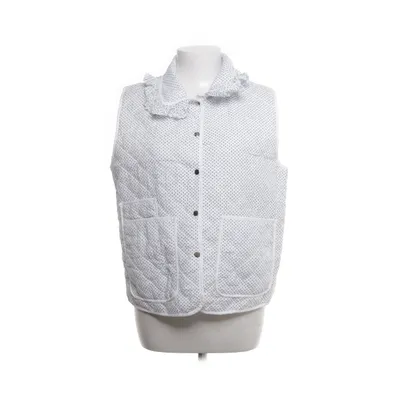 Outer vest (Blue, White) from Nué Notes Cotton