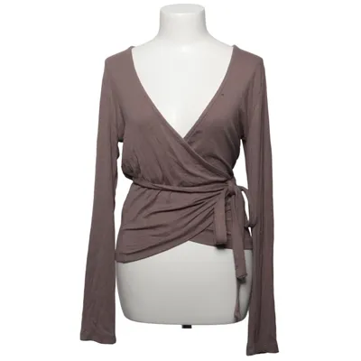 Wrap top (Brown) from Lager 157 Elastane, Viscose