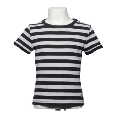 T-shirt (Svart, Vit) från Ü by KappAhl Bomull, Elastan